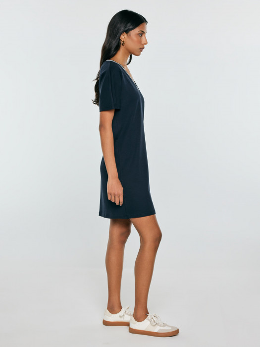 Čierne krátke šaty ZORKANA 403